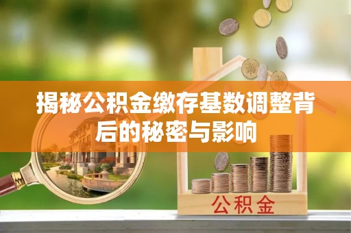 大冶揭秘公积金缴存基数调整背后的秘密与影响