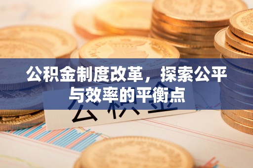大冶公积金制度改革，探索公平与效率的平衡点