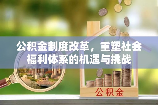 大冶公积金制度改革，重塑社会福利体系的机遇与挑战
