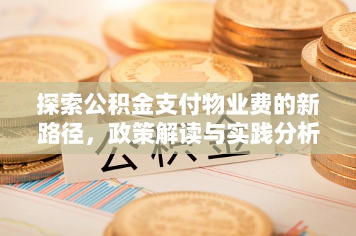 大冶探索公积金支付物业费的新路径，政策解读与实践分析