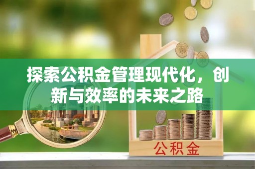 大冶探索公积金管理现代化，创新与效率的未来之路