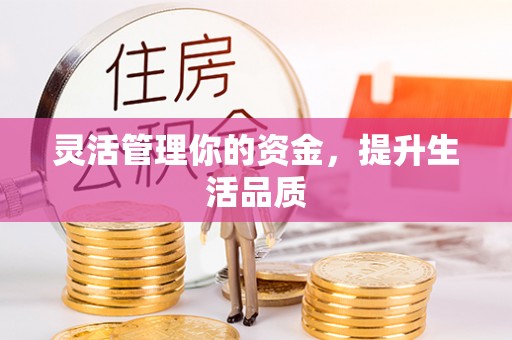 大冶灵活管理你的资金，提升生活品质