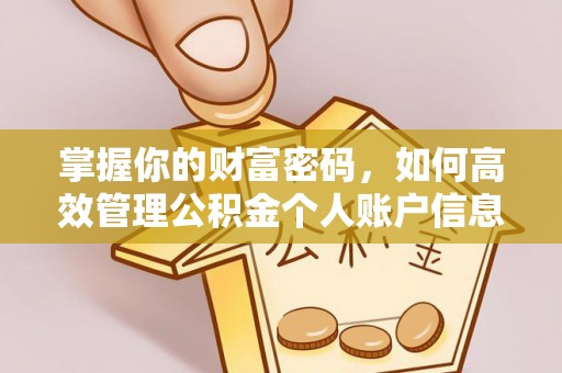大冶掌握你的财富密码，如何高效管理公积金个人账户信息