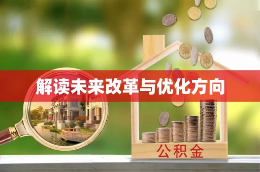 大冶解读未来改革与优化方向