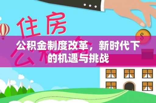 大冶公积金制度改革，新时代下的机遇与挑战