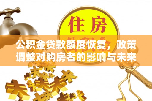 大冶公积金贷款额度恢复，政策调整对购房者的影响与未来展望