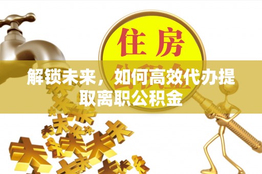 大冶解锁未来，如何高效代办提取离职公积金