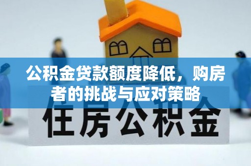 大冶公积金贷款额度降低，购房者的挑战与应对策略