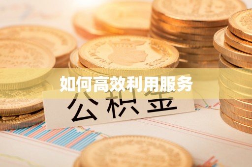 大冶如何高效利用服务