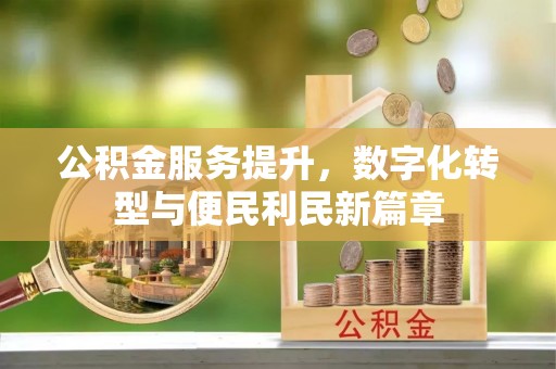 大冶公积金服务提升，数字化转型与便民利民新篇章