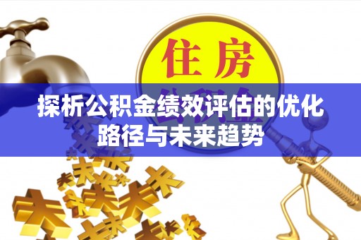 大冶探析公积金绩效评估的优化路径与未来趋势