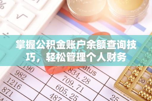 大冶掌握公积金账户余额查询技巧，轻松管理个人财务