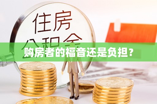 大冶购房者的福音还是负担？