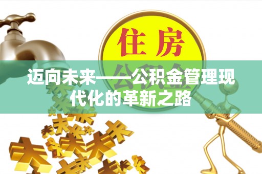 大冶迈向未来——公积金管理现代化的革新之路